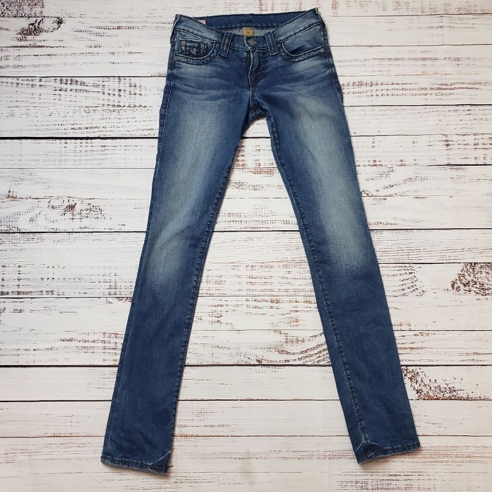 True Religion Cora Super T Slim Straight Jean 24 - Picture 3 of 13